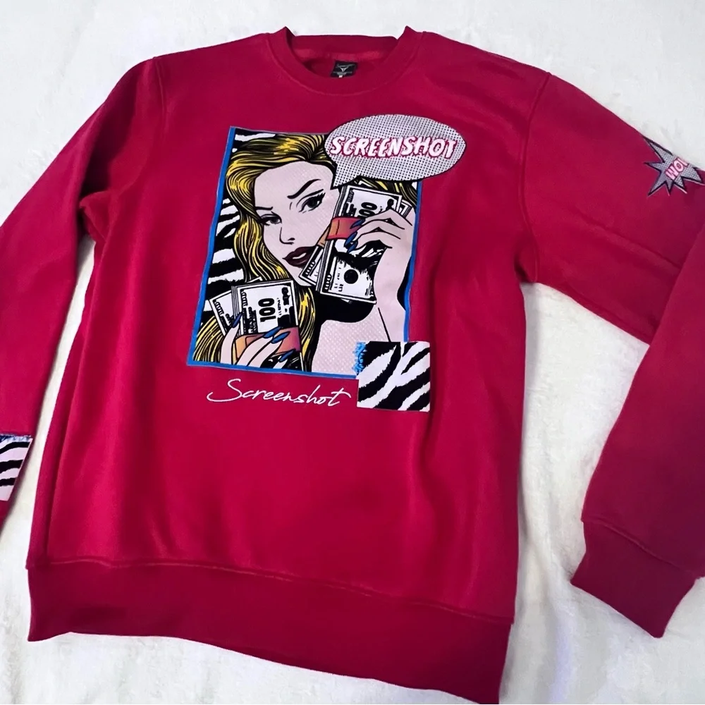 Screenshot Red Pop Art Women's Sweatshirt